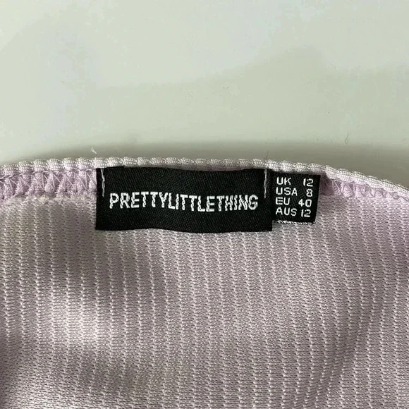 Pretty little thing size 8 light lilac zip up jacket - Picture 5 of 7